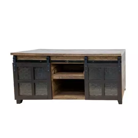 يمكن سحب لوح باب الإسبريسو الخشبي يمينًا ويسارًا. في المنتصف، توجد منصة صغيرة يمكن دفعها للأمام والخلف، وأسفلها لوح متعدد الطبقات. يوجد أسفل الطاولة أربعة أرجل شبه منحرفة. يوجد في منتصف الجزء السفلي قاعدة داعمة من الخشب الرقائقي البلاستيكي.